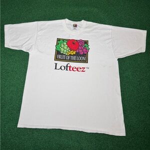 Fruit Of The Loom Logo Vintage Cornucopia 90s RARE XL T Shirt 24x30
